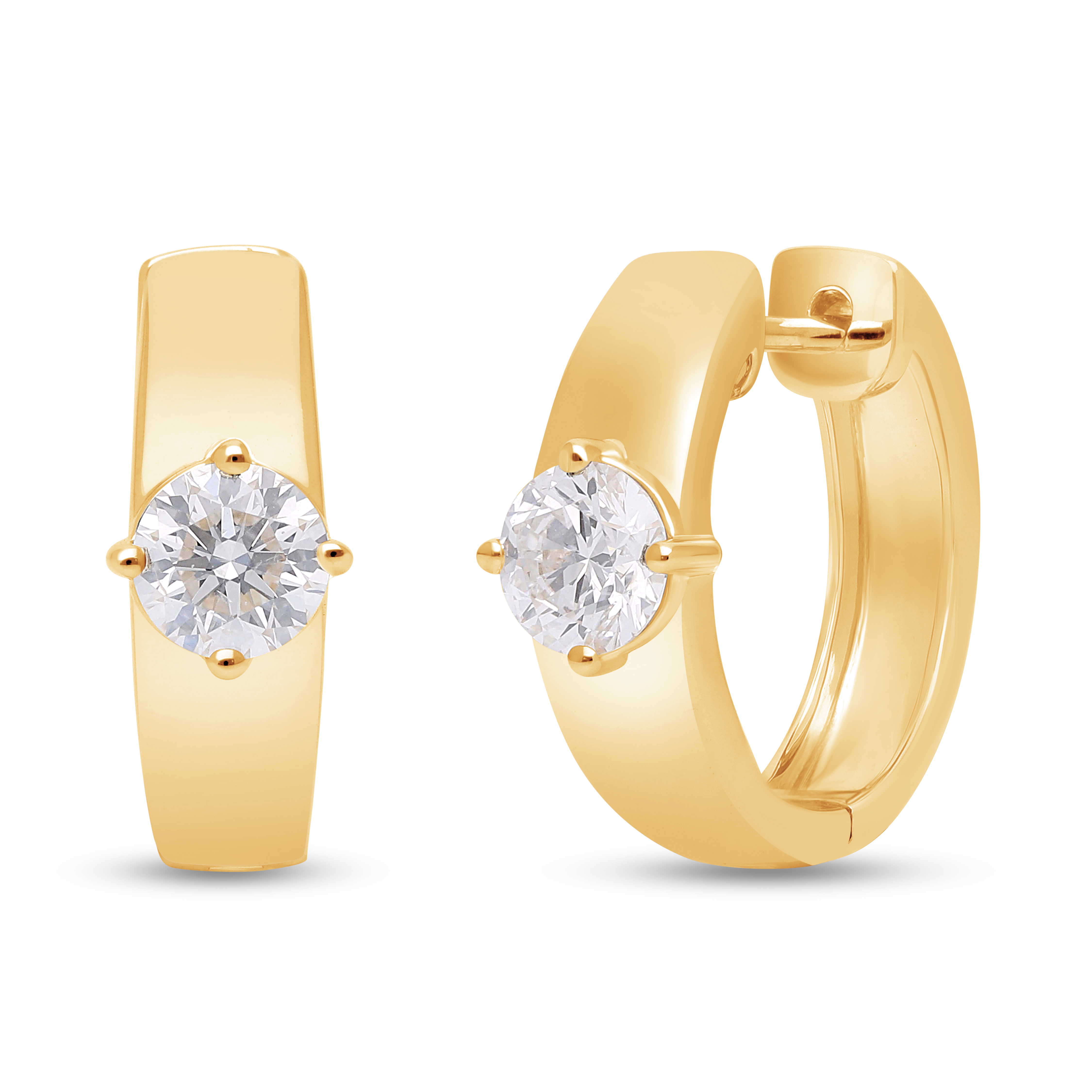 Solitaire Beam Hoops