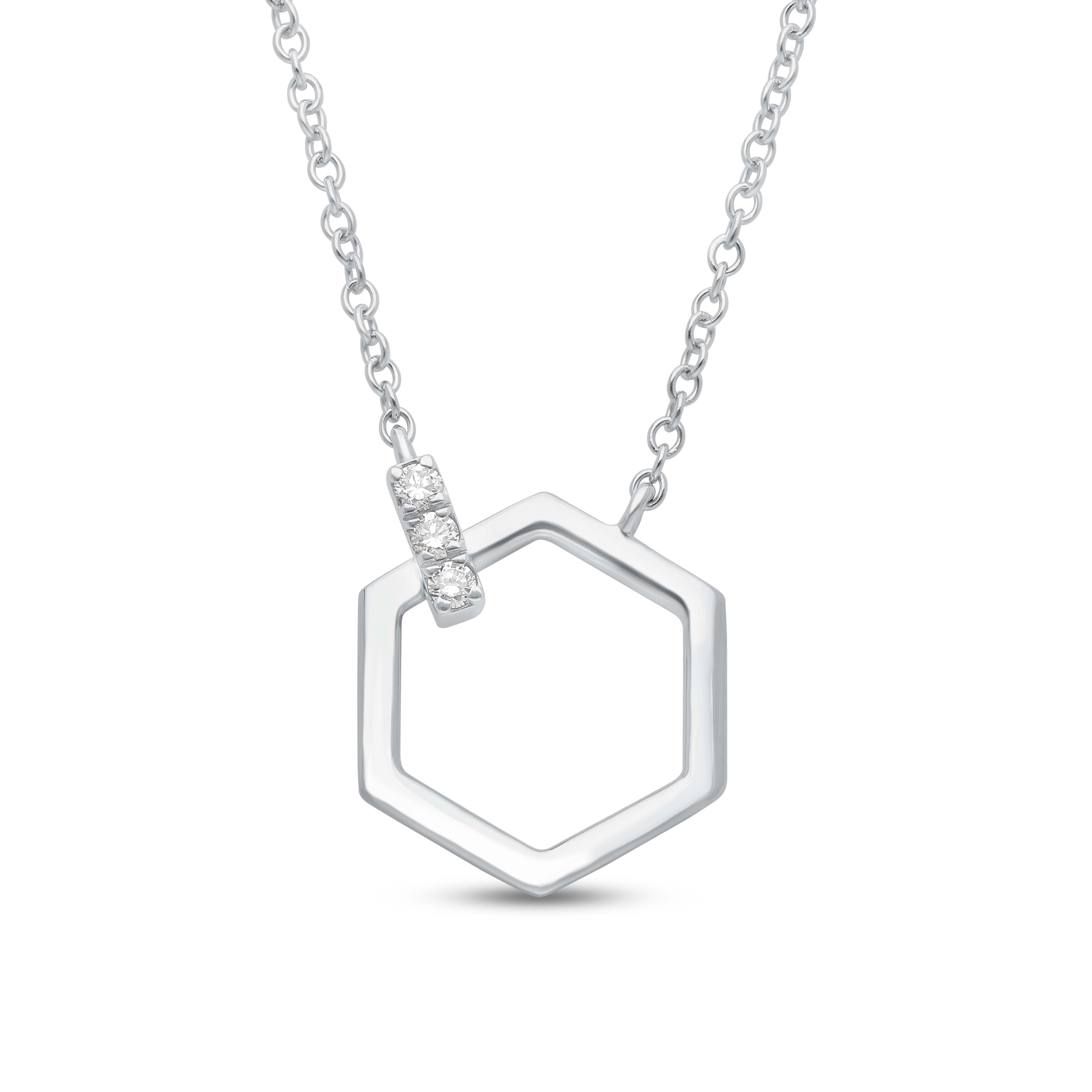 Honeycomb Halo Necklace