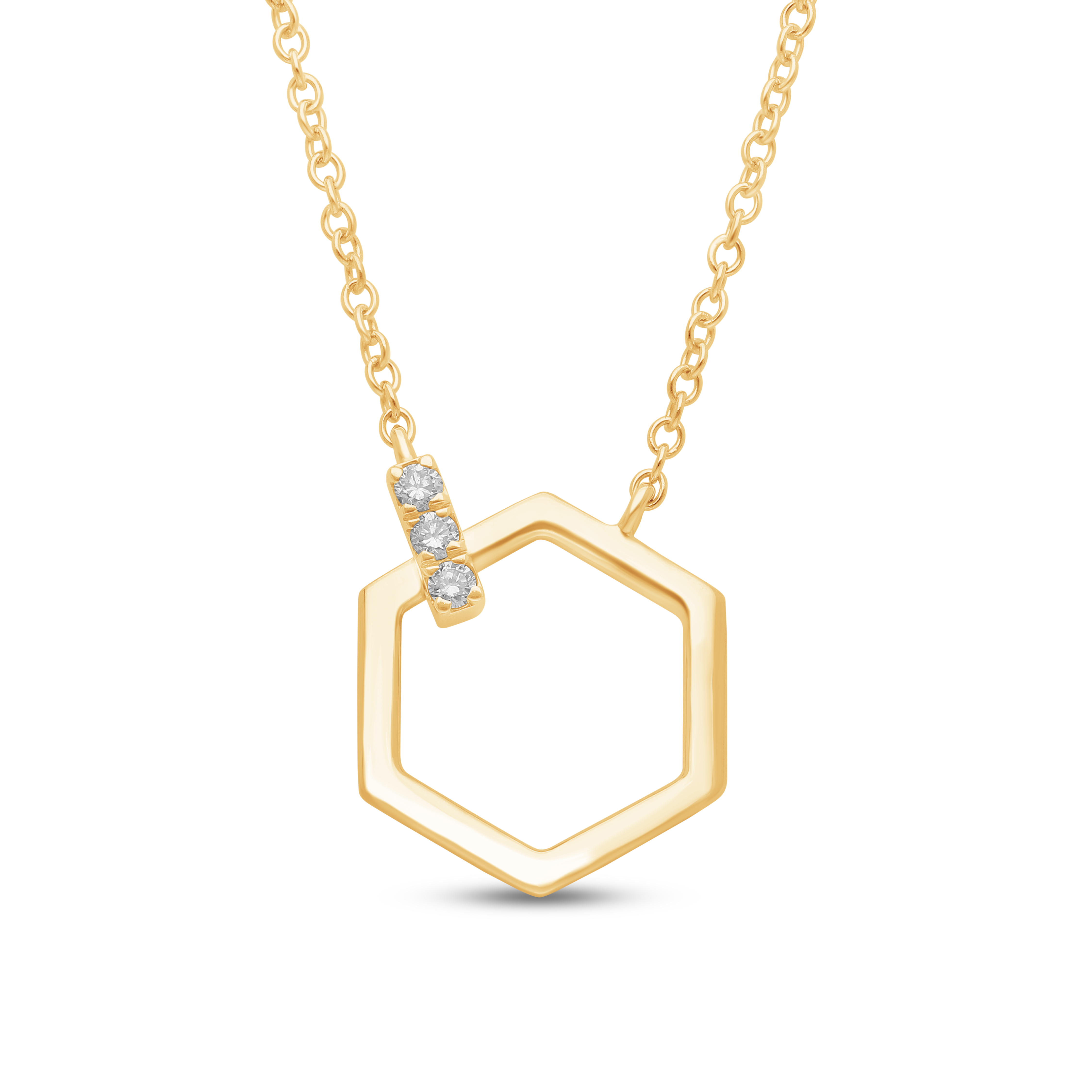 Honeycomb Halo Necklace