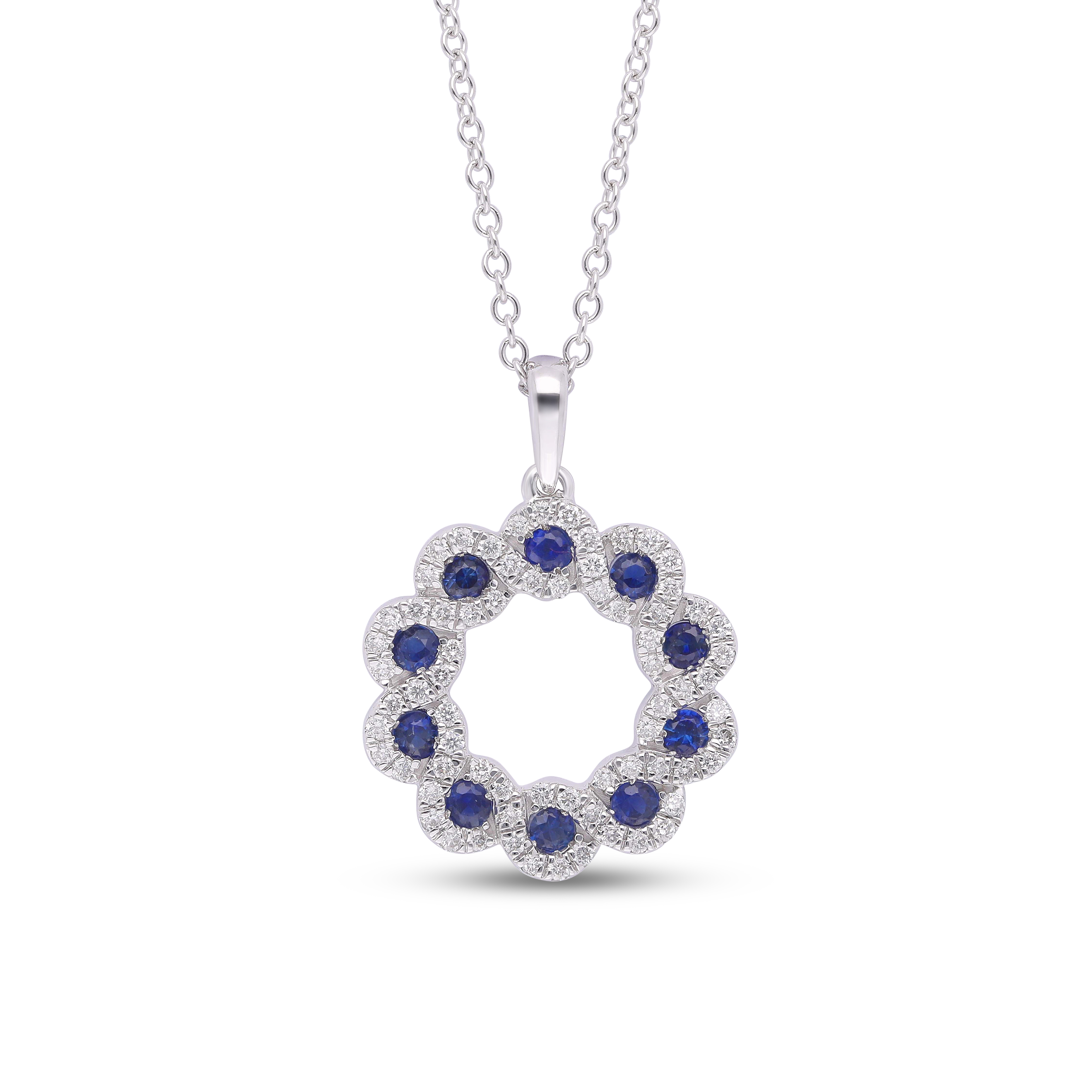 Sapphire Bloom Pendant